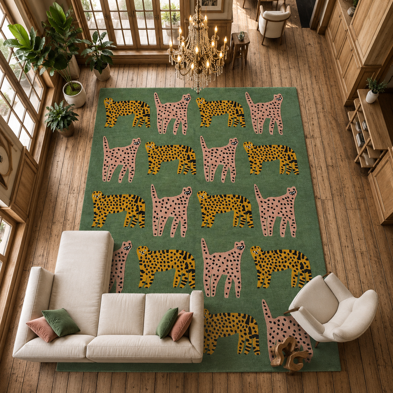 Hand-Tufted Rectangular Rug – Premium Stylish Carpet for Modern & Trendy Interior Décor
