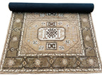 Hand-Tufted Ellington Fawn Geometric Pattern Wool Area Rug – Rectangular Elegant Interior Carpet