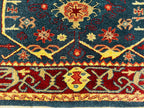 Hand-knotted Traditional Oriental Rug – Elegant Floral Navy Blue Area Carpet