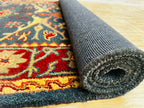 Hand-knotted Traditional Oriental Rug – Elegant Floral Navy Blue Area Carpet