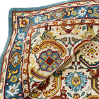 Hand Tufted Vintage Floral Wool Rug – Traditional Old-Style Area Rug for Living Room & Bedroom