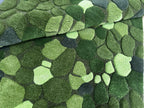 Modern Hand Tufted Wool Area Rug Moss Green Textured Pebble Rug Floral Carpet Soft Floor Rug For Home Decor