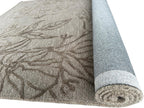 Hand Tufted Floral Gray Wool Rug – Modern Luxury Handmade Designer Area Rug for living Decor Carpet