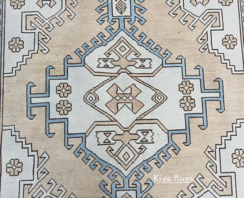 Vintage Oushak Wool Rug