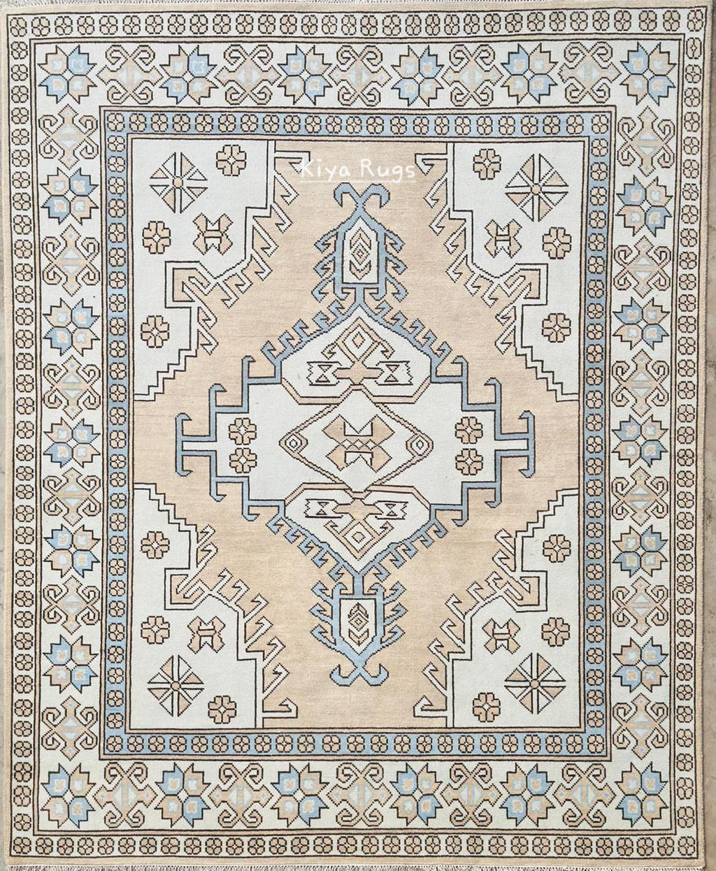 Vintage Oushak Wool Rug