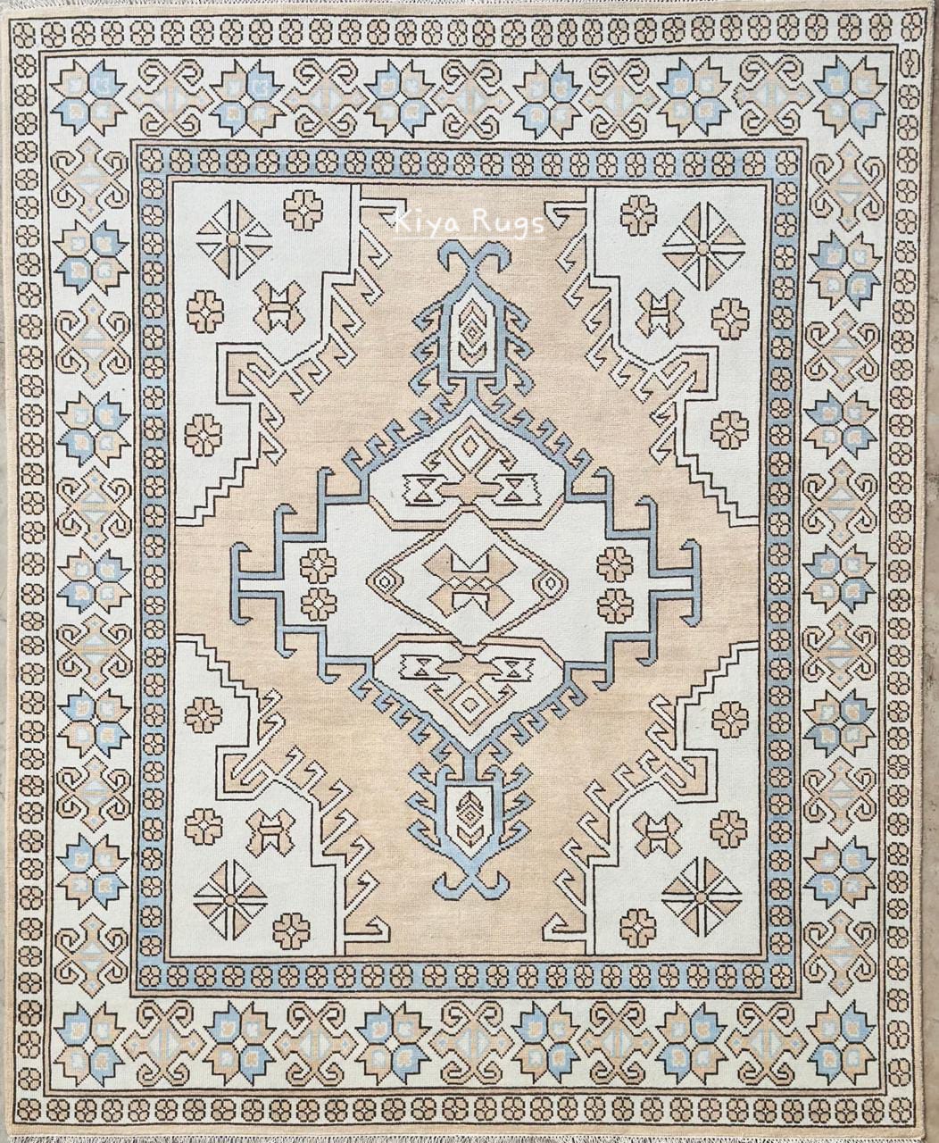 Vintage Oushak Wool Rug