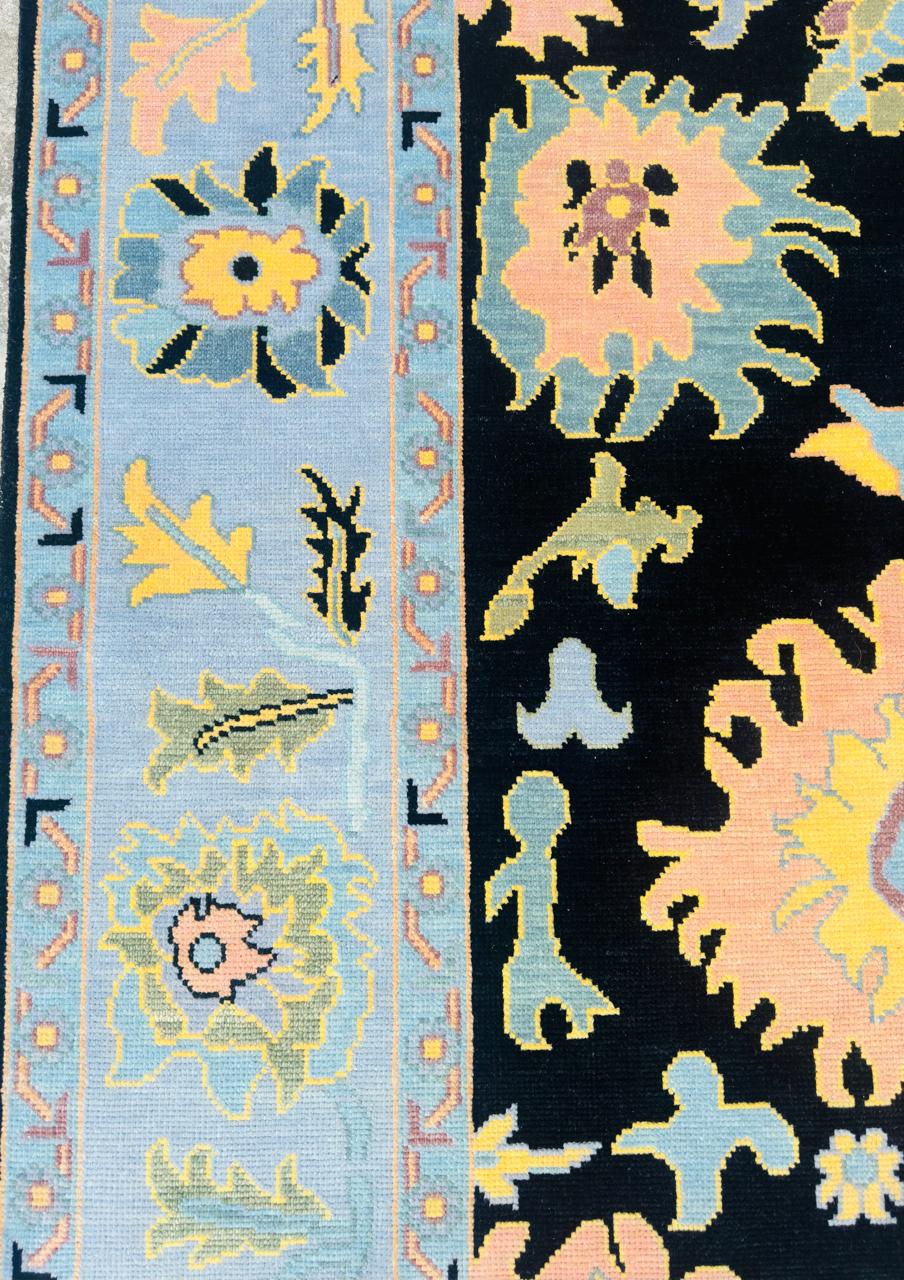 Modern Oushak Wool Rug