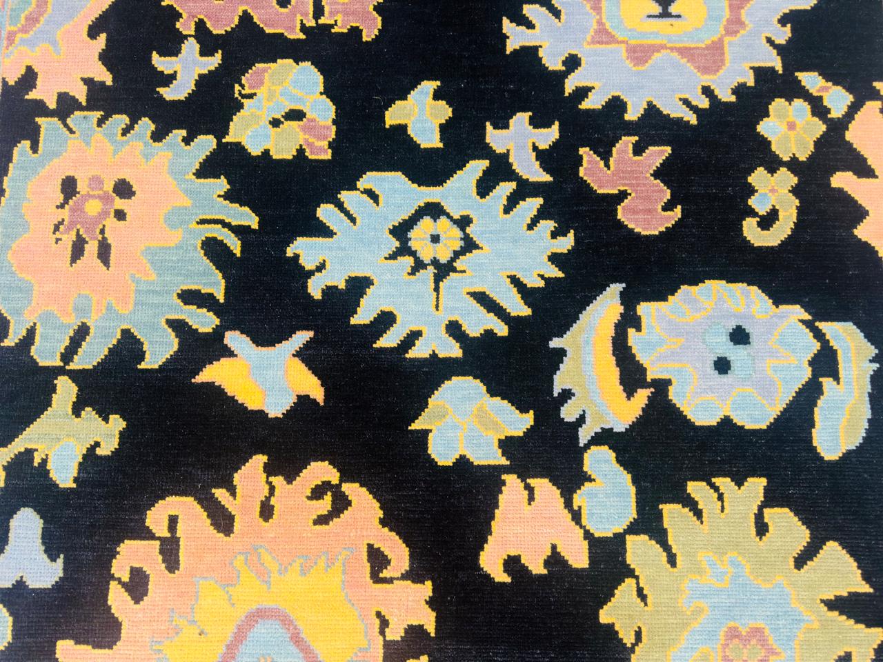 Modern Oushak Wool Rug
