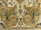 Traditional Hand-Tufted Wool Area Rug – Floral Beige Persian Antique Pattern Elegant Interior Carpet