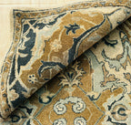 Traditional Hand-Tufted Wool Area Rug – Floral Beige Persian Antique Pattern Elegant Interior Carpet