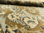 Traditional Hand-Tufted Wool Area Rug – Floral Beige Persian Antique Pattern Elegant Interior Carpet