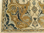 Traditional Hand-Tufted Wool Area Rug – Floral Beige Persian Antique Pattern Elegant Interior Carpet