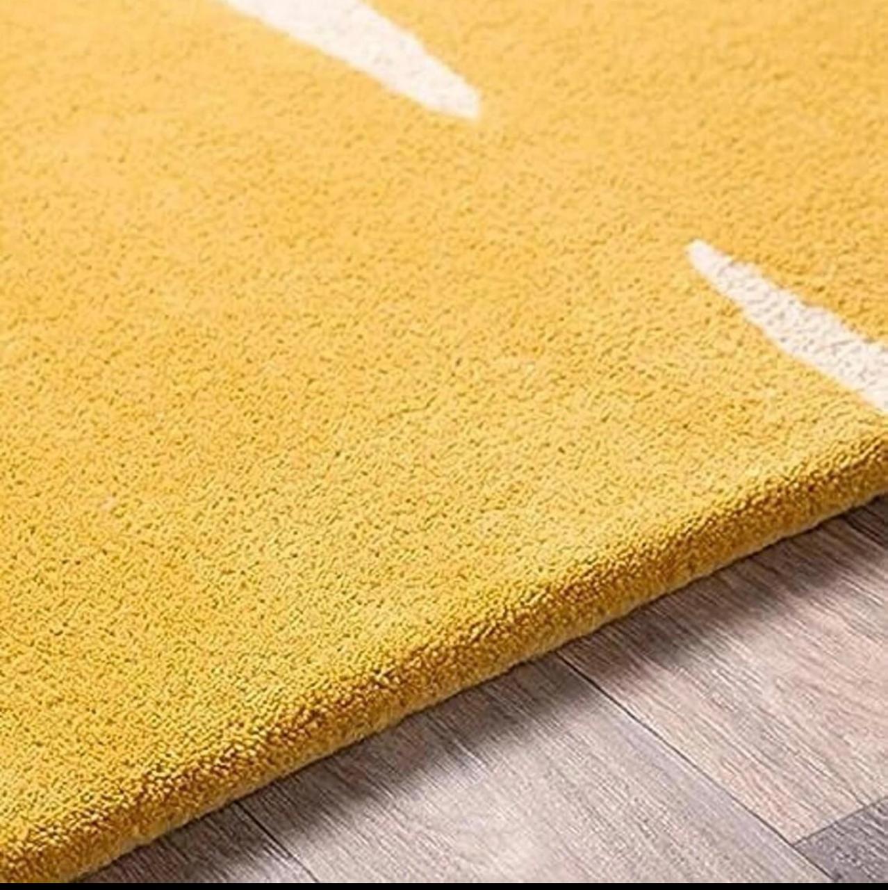 Sunshine Luxury Geometric Hand-Tufted Carpet & Rug for Living Room & Bedroom Decor