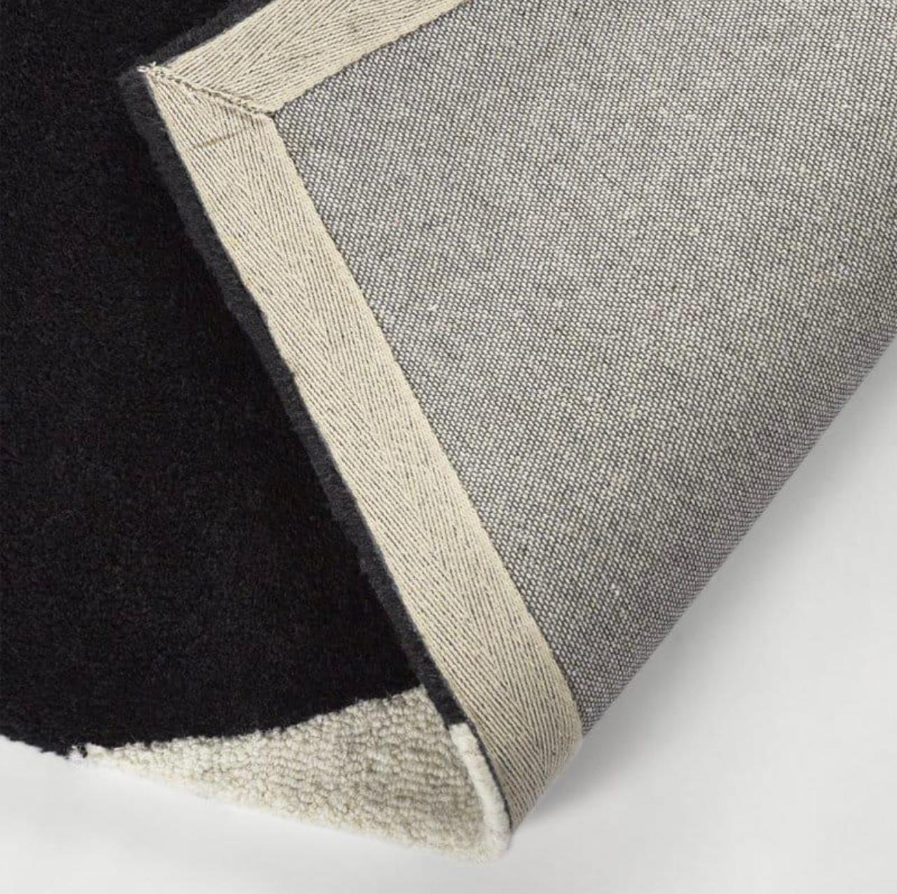 Hand Tufted Pure Wool Rug – Thick Geometric Area Carpet for Living Room Interior Décor