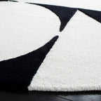 Hand Tufted Pure Wool Rug – Thick Geometric Area Carpet for Living Room Interior Décor