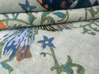 Handmade Wool Tufted Rug – Aria Design Green Bird & Floral Pattern, Elegant Decorative Home Accent