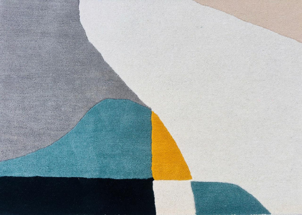 Luxury Hand-Tufted Modern Art Wool Rug | Contemporary Designer Area Rug For Elegant Interiors Carpet