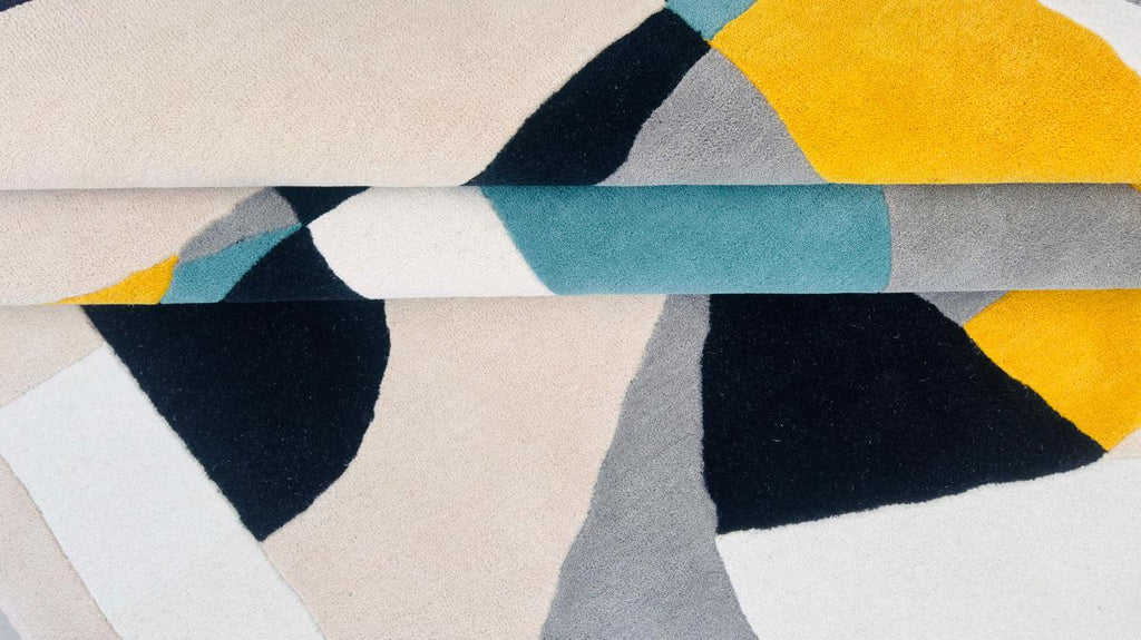 Luxury Hand-Tufted Modern Art Wool Rug | Contemporary Designer Area Rug For Elegant Interiors Carpet