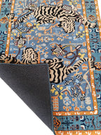 Tufted Agnes Wool Rug by Anthropologie – Elegant Green& Blue Designer Area Rug Carpet