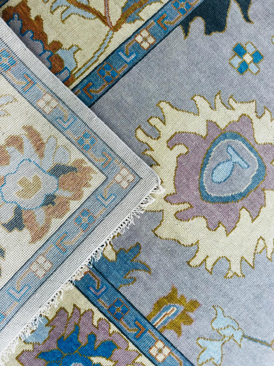 Vintage Oushak Wool Rug