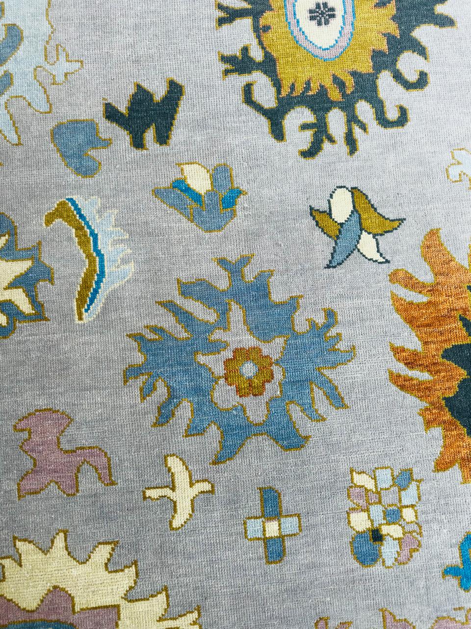 Vintage Oushak Wool Rug