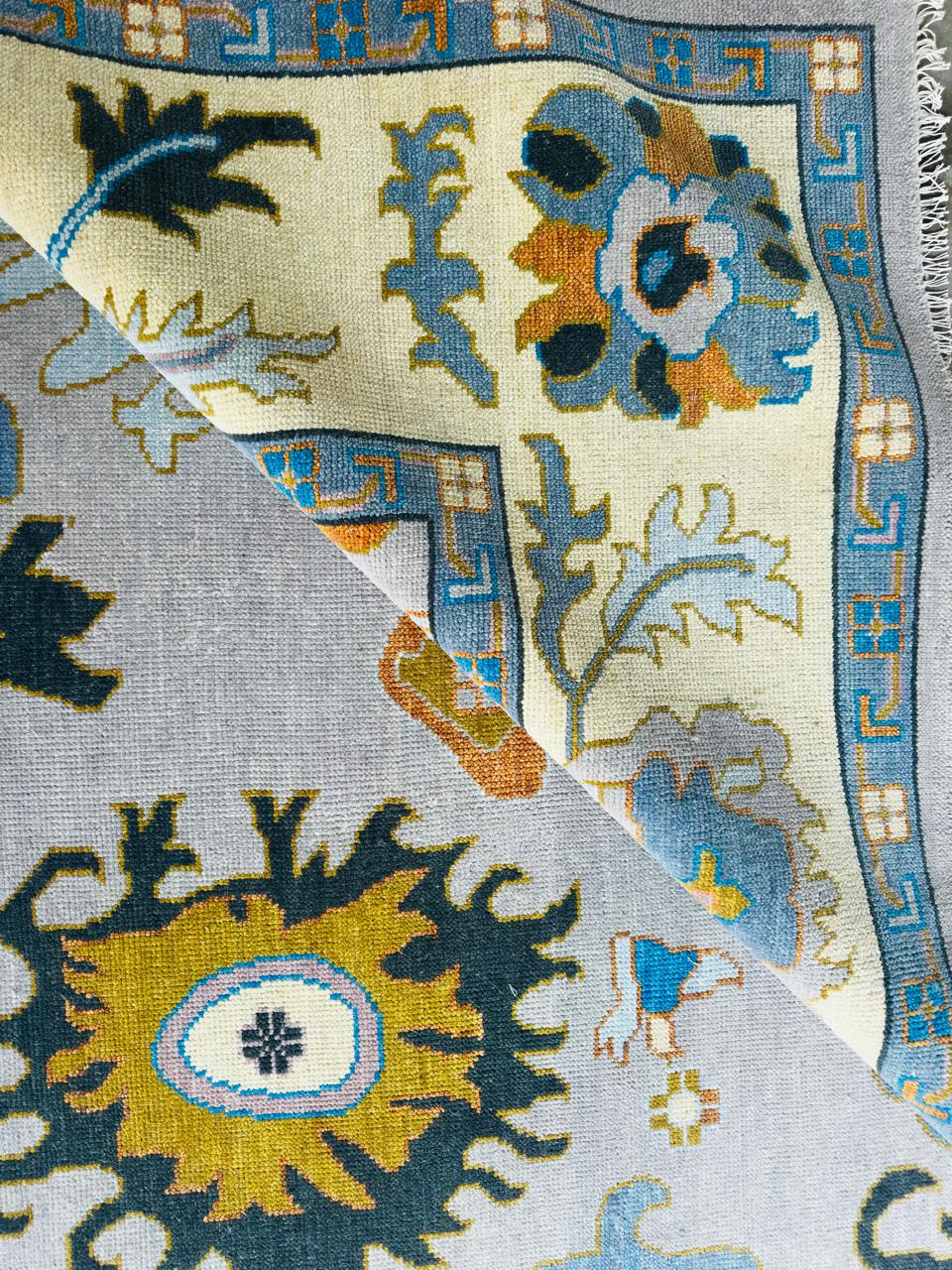 Vintage Oushak Wool Rug