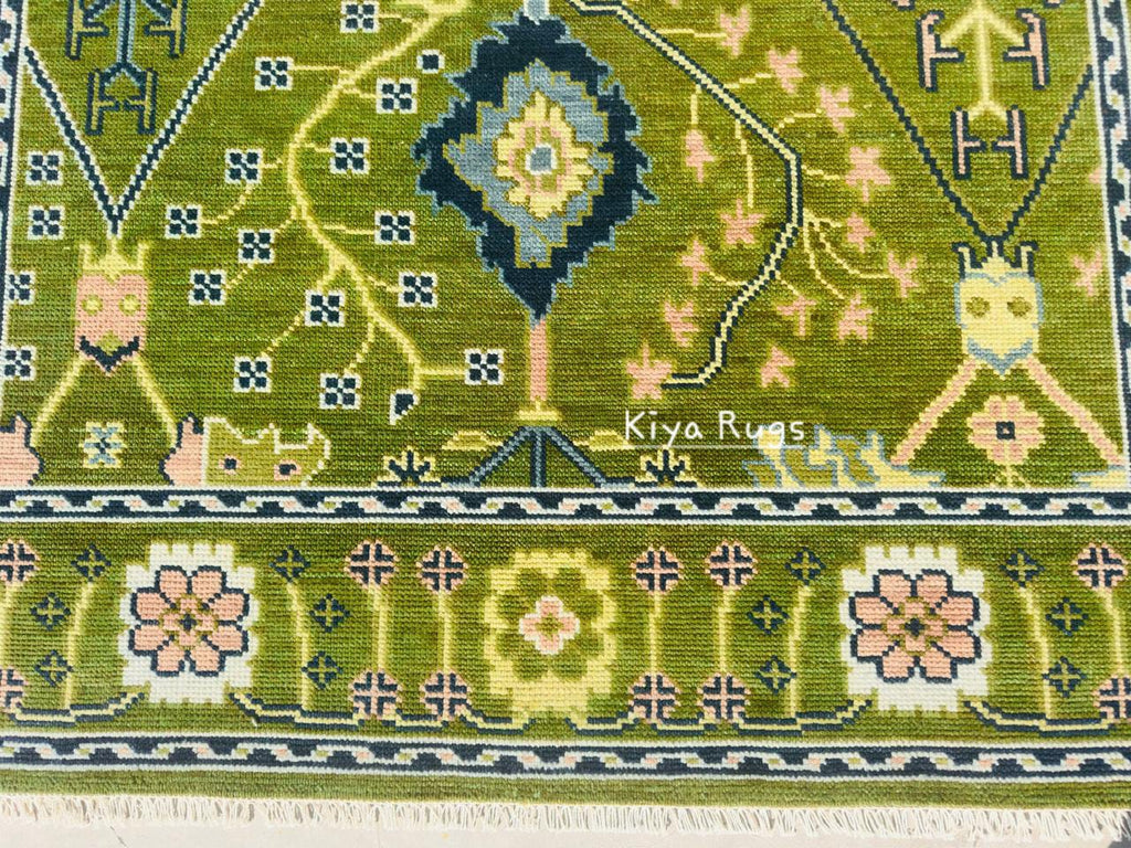 Vintage Oushak Wool Rug