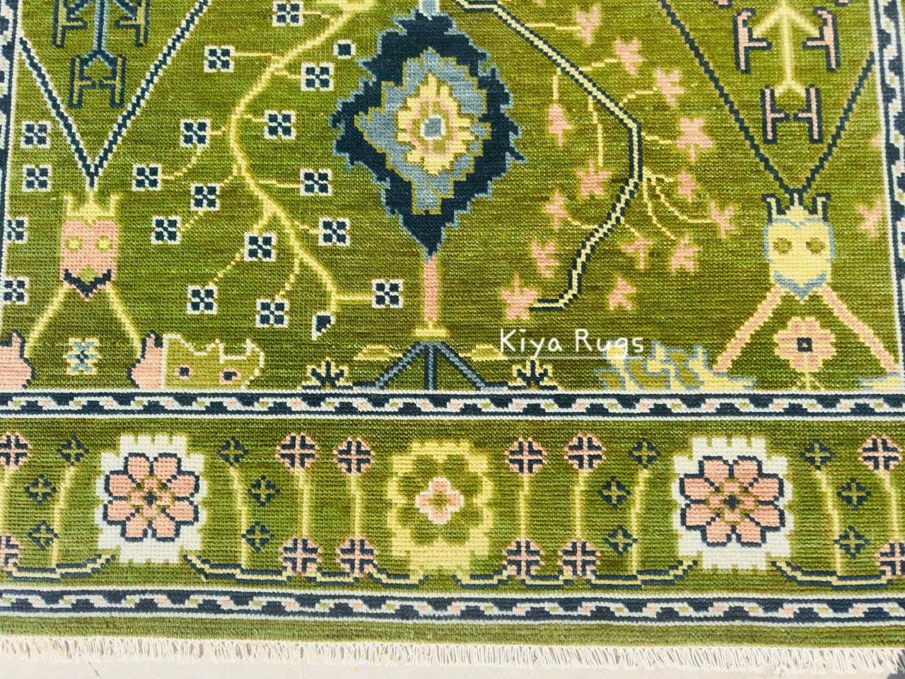 Vintage Oushak Wool Rug