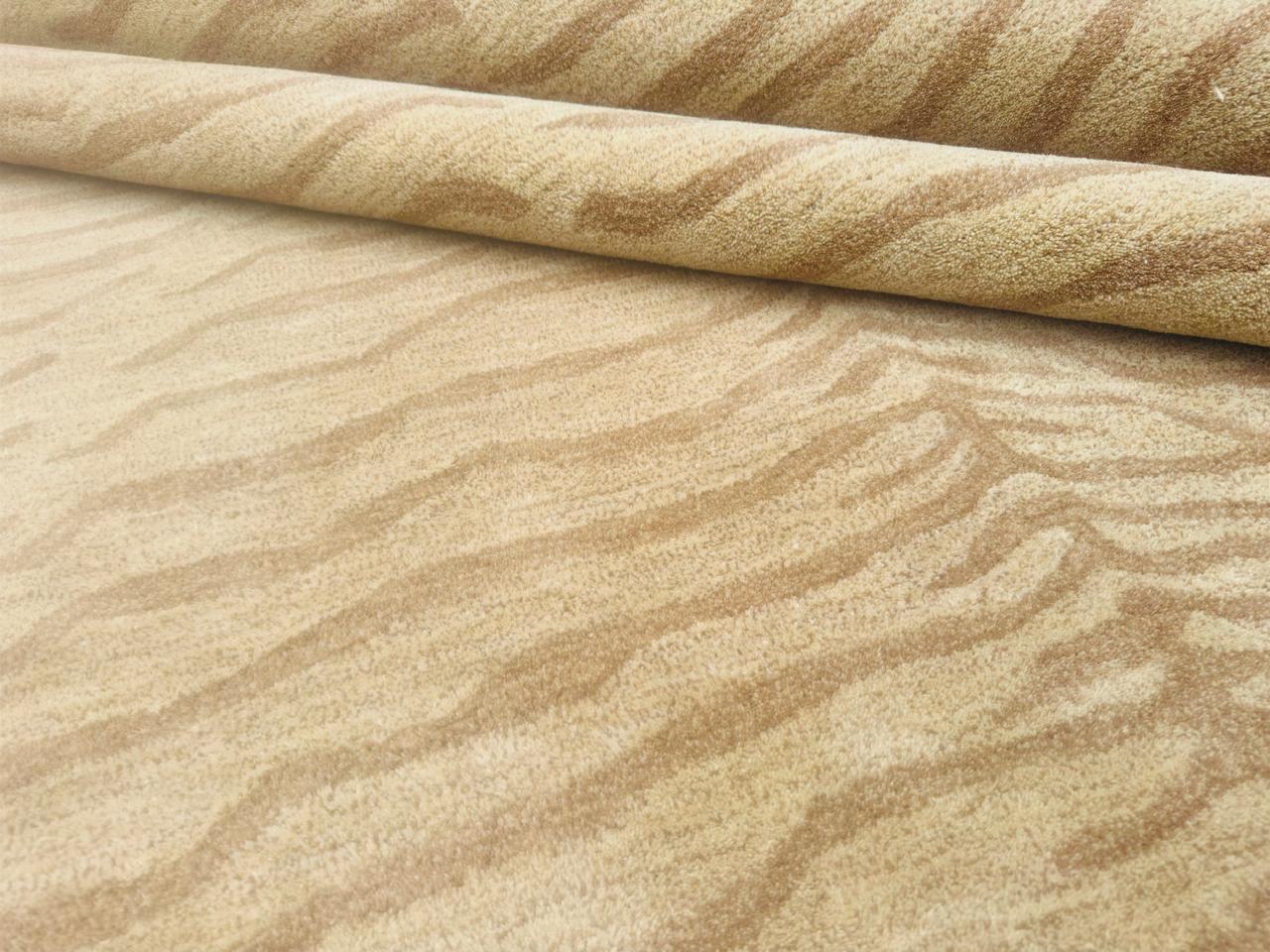 Hand Tufted Zebra Print Wool Rug – Modern Animal Pattern Area Rug For Stylish Interior Carpet