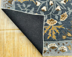 Hand knotted Navy Blue Wool Area Rug – Luxurious Kalin Stylish For Interior Carpet