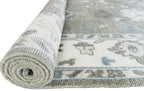 Muted Olive Brown Oushak Rug