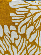 Modern Hand Tufted Wool Area Rug Mustard Yellow Ivory Floral Rectangular Carpet Soft Floor Rug For Home Office Decor.