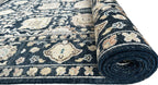 Hand-Knotted Traditional Blue Carpet Intricate Patterns Soft & Durable Area Rug For Home Office Living Room Decoration use