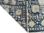 Hand-Knotted Traditional Blue Carpet Intricate Patterns Soft & Durable Area Rug For Home Office Living Room Decoration use
