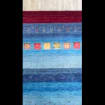 Luxury Hand-Knotted Lori Wool Rug – Elegant Blue & Red Accent Area Carpet
