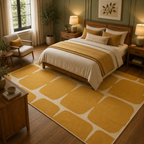 Sunshine Luxury Geometric Hand-Tufted Carpet & Rug for Living Room & Bedroom Decor