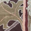Cecil Brown & Green Hand Knotted Traditional Wool Area Rug for Bedroom & Hall