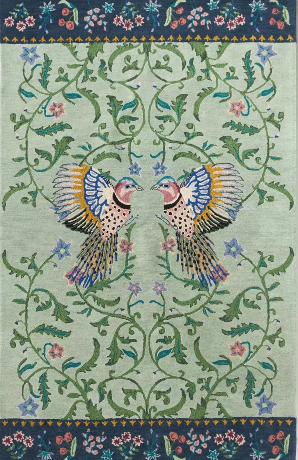 Southern Charm Multi Hand-Knotted Wool Rug – Abstract Turkish Style Area Rug