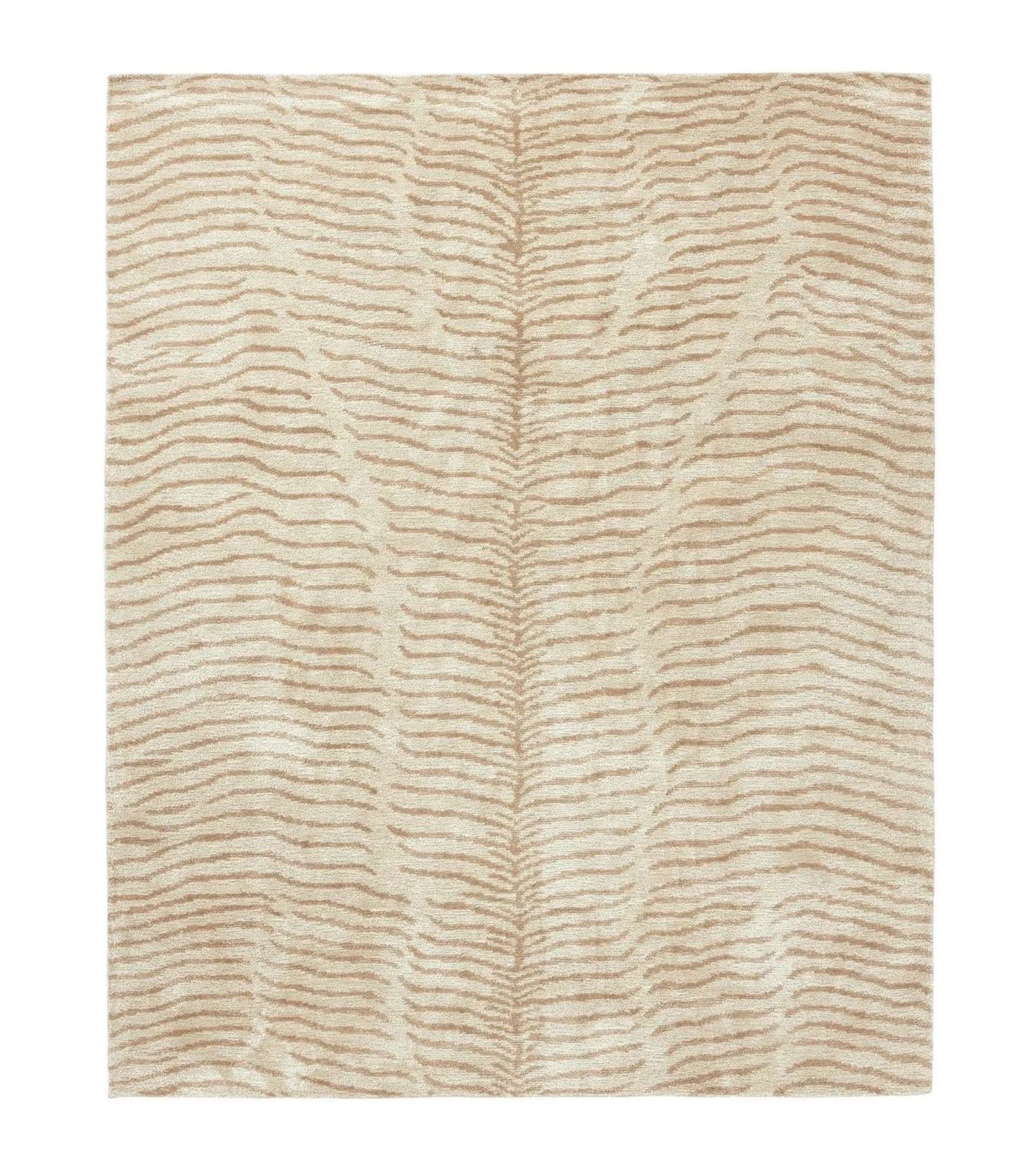 Southern Charm Hand-Tufted Wool Rug – Beige & Yellow Abstract Area Rug