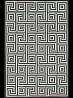Luxury Hand-Tufted Wool Rug – Black & Beige Geometric Area Carpet for Modern Home Décor