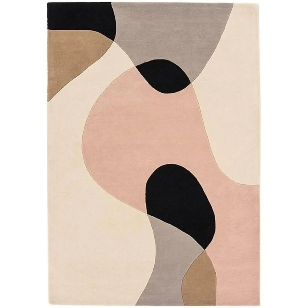 Luxury Hand-Tufted Wool Rug – Beige Floral Southern Charm Area Carpet for Elegant Home Décor