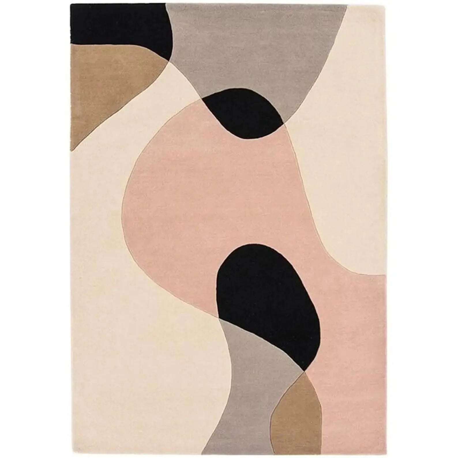Luxury Hand-Tufted Wool Rug – Beige Floral Southern Charm Area Carpet for Elegant Home Décor