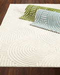 Handmade Wool Tufted Area Rug – Modern Abstract Design Luxury Carpet for Stylish Home Décor