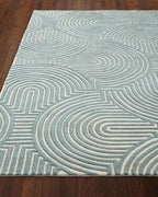 Modern Handmade Wool Tufted Area Rug – Luxury Abstract Carpet for Contemporary Home Décor