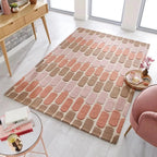 Hand-Tufted New Zealand Wool Rug – Modern Geometric Abstract Area Carpet