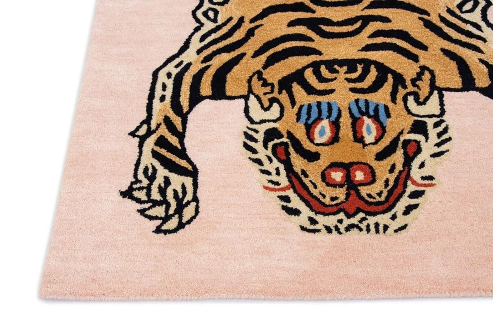 Traditional Turkish Wool Rug - Hand-Knotted Rust Area Rug Oushak Style