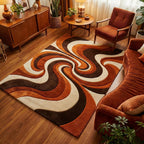 Modern Hand-Tufted Abstract Wool Rug – Artistic Comfort for Contemporary Spaces
