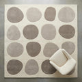 Luxury Hand Tufted Pebble Pattern Wool Rug – Modern Abstract Textured Area Carpet for Minimalist Contemporary Interiors