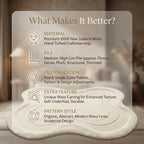 Luxury Hand Tufted Wool Abstract Rug – Sculptural Ivory Minimalist Area Carpet for Modern Homes