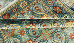 Hand Knotted Oushak Rug – Traditional Turkish Vintage Floral Carpet